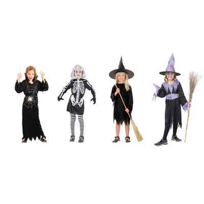 LOT OF 24 HALLOWEEN COSTUMES FOR GIRLS