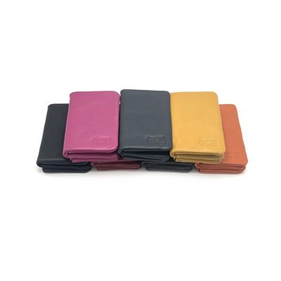 Porta carte di credito in vera pelle, Marca Basile, art.PFD41GO
