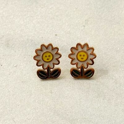 Boucles d'oreilles Mini Daisy pour enfants