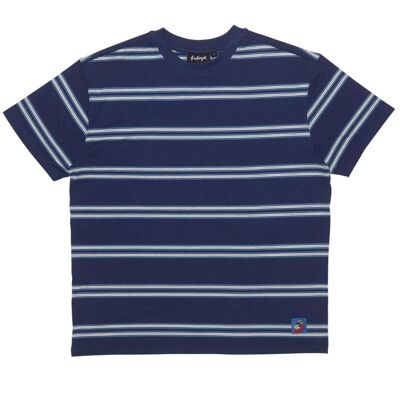 Maglietta a righe a maniche corte Pico blu