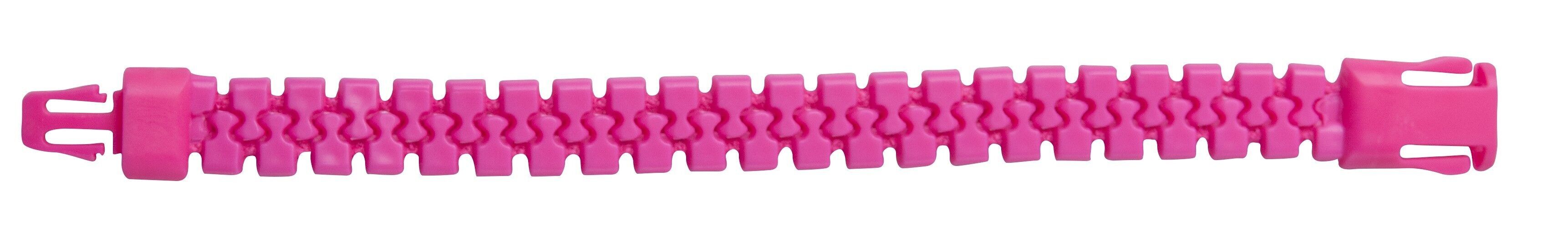 BRACCIALE CON ZIP ROSA