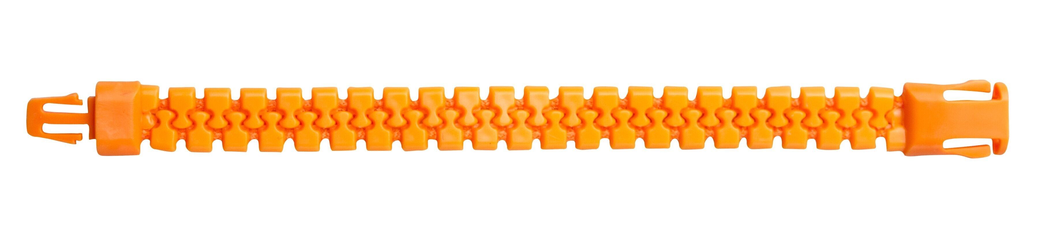 BRACCIALETTO CON ZIP ARANCIONE