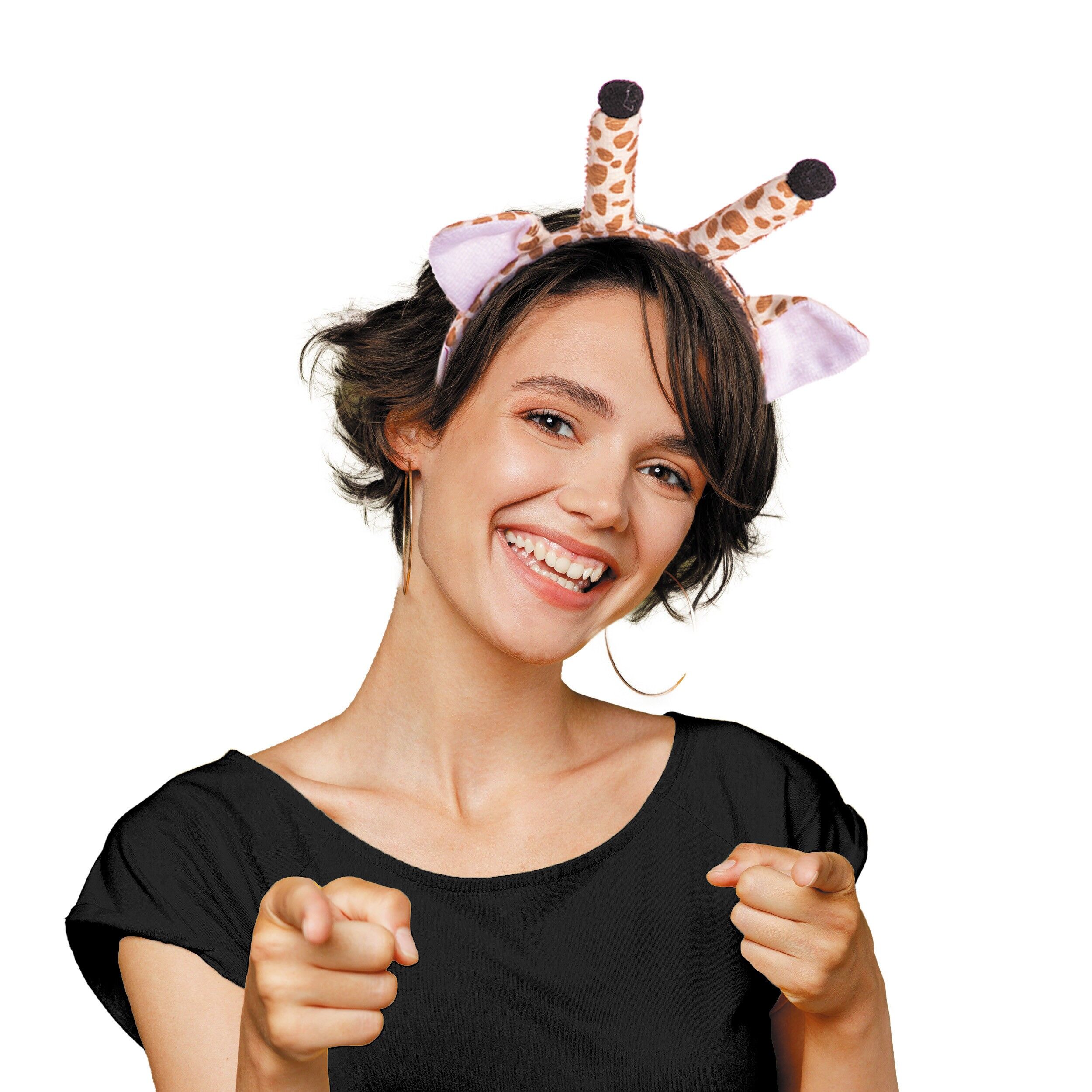 Fascia per capelli a forma di giraffa