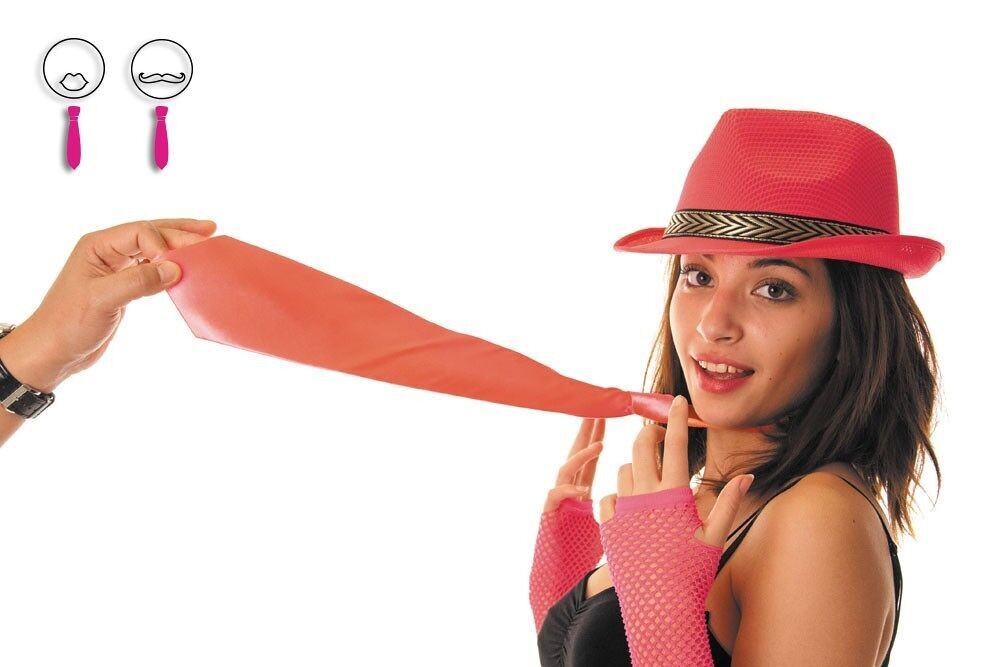 CRAVATTA ROSA FLUORESCENTE