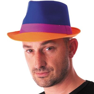 Cappello Trilby blu neon