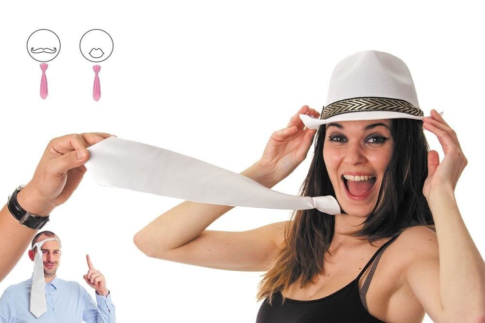 FASCETTA IN RASO BIANCO