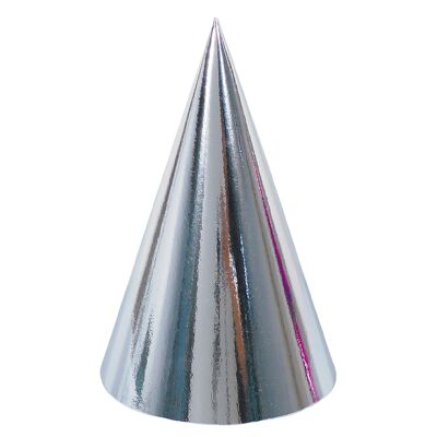 POINTED HAT X 6 SILVER