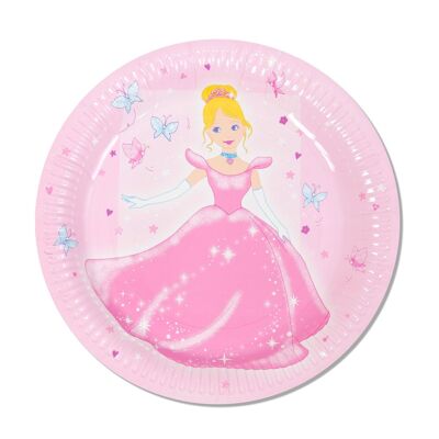 PLATOS DE PRINCESA DE 22 CM X6