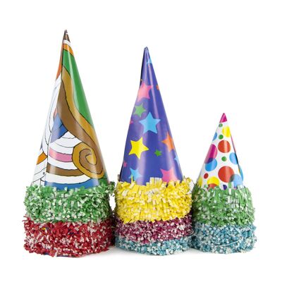 SET DE 50 SOMBREROS DE PAPEL SURTIDOS