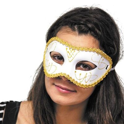 WHITE VENETIAN MASK