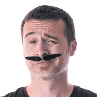 BIGOTE DE GÁNGESTIÓN NEGRO