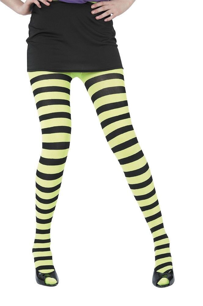 COLLANT A RIGHE NERO/GIALLO