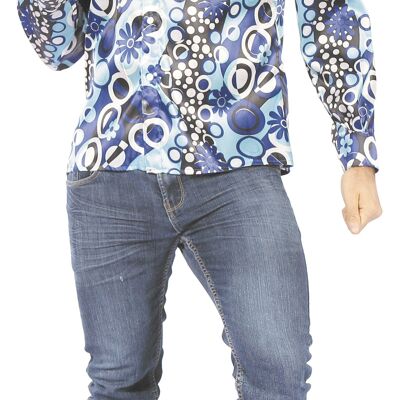 CHEMISE PSYCHEDELIQUE BLEUE