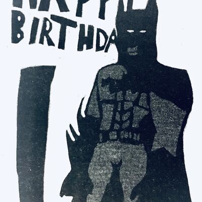 Tarjeta de feliz cumpleaños de Batman
