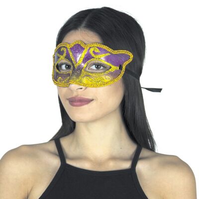 PURPLE AND GOLD VENETIAN WOLF