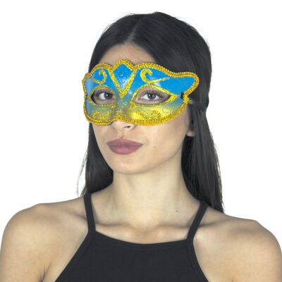 LOUP VENITIEN TURQUOISE ET OR