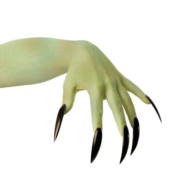 BLACK FALSE NAILS X 10
