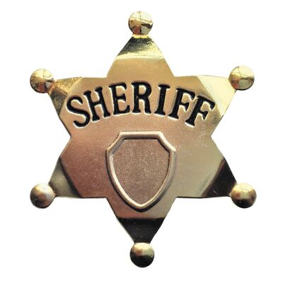 GOLD SHERIFF STAR