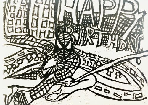 Karte Spiderman Happy Birthday