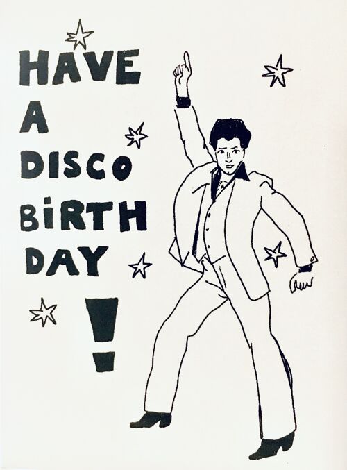 Karte Disco Birthday