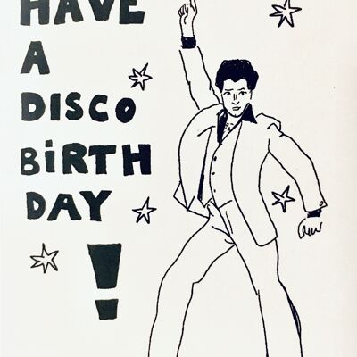 Karte Disco Birthday