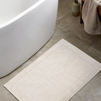 Koza Home Tilos Jacquard Foot Towel Mink 50x80 2224 50 x 80