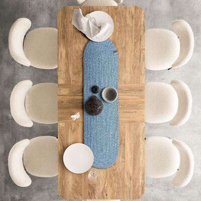 Koza Home Cesta Tapis de couloir tricoté à la main turquoise 37 x 136 4001 37 x 136
