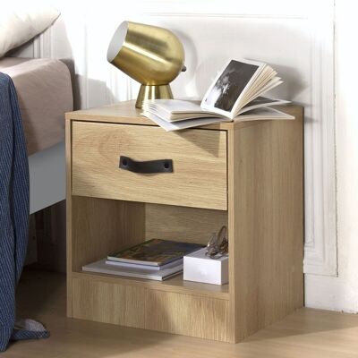 Bedside table 1 drawer and 1 niche