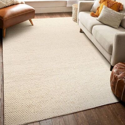 Tapis Koza Premium Tahar Crème Tissé à la main Salon Hall Chambre Chambre d'enfant Couloir Tapis 99004 200 x 290