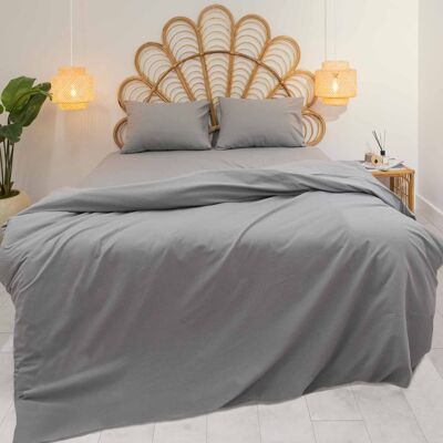Koza Home Pacifico Copripiumino Cotone Fumo King Size 240x220 9558A King Size