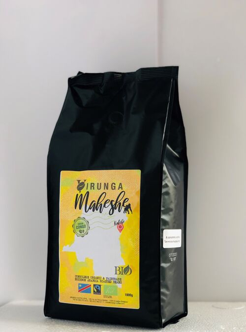 Café MAHESHE Bio & équitable 1Kg Moulu Premium