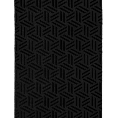 Tapis Koza Premium Pearl Black Carpet Salon Chambre Couloir Machine Carpet 51326E 240 x 340
