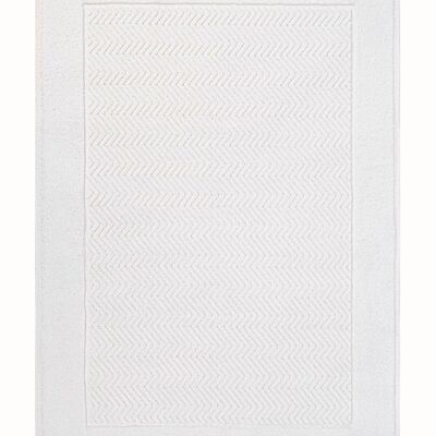 Toalla para pies Koza Home Tilos Jacquard Blanco 50x80 2222 50 x 80
