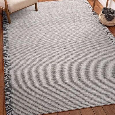 Koza Carpet Koza Premium Tahar Cream Gray Hand Woven Living Room Hall Bedroom Children's Room Hallway Carpet 99003 90 x 150