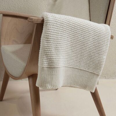 Coperta singola Koza Home Miel Cream con bordo a pompon 160 x 220 37101 Singolo