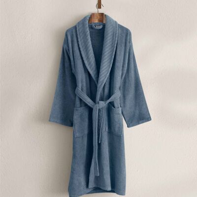 Albornoz individual azul Koza Home Likya 100 % algodón, talla L-XL, 1041A