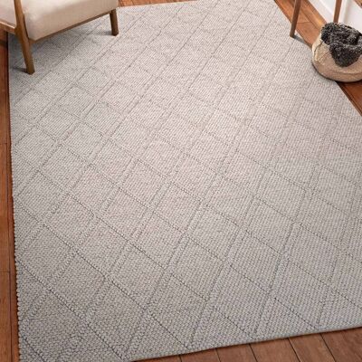 Tapis Koza Premium Tahar Beige tissé à la main pour salon, couloir, chambre à coucher, chambre d'enfant, couloir 99001 120 x 180