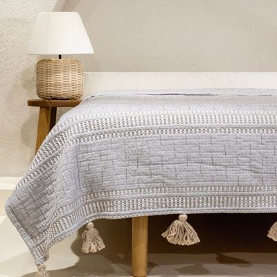 Colcha doble Koza Home Assos beige lavado a la piedra 230x250 5036 230 x 250