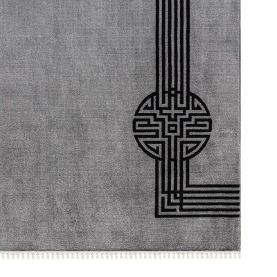 Tapis Koza Premium Amour Gris Tapis Salon Chambre Couloir Machine Tapis 53116 98 x 200