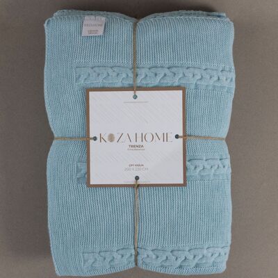 Couverture double Koza Home Trenza Blue 200x220 15045 Double