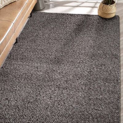 Tapis Koza Premium Tahar Anthracite Tissé à la main Salon Hall Chambre Chambre d'enfant Couloir Tapis 99005 90 x 150
