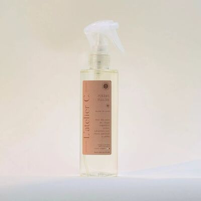 Parfum textile naturel – Poudre Fleurie (brume linge)