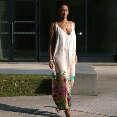 Combinaison fluide imprimé floral – Style bohème chic