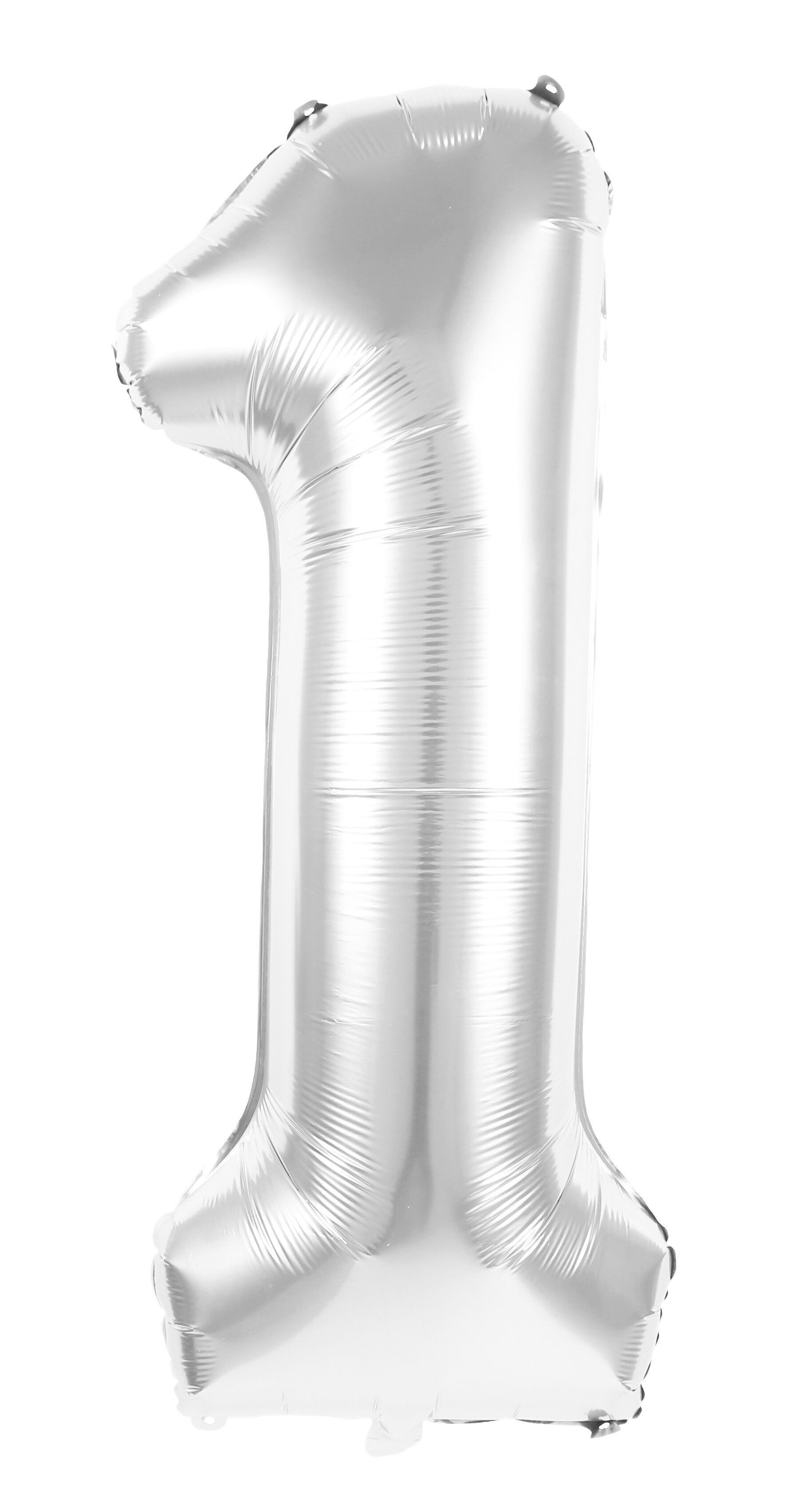 BALLON MYLAR CHIFFRE 1 ARGENT 36CM