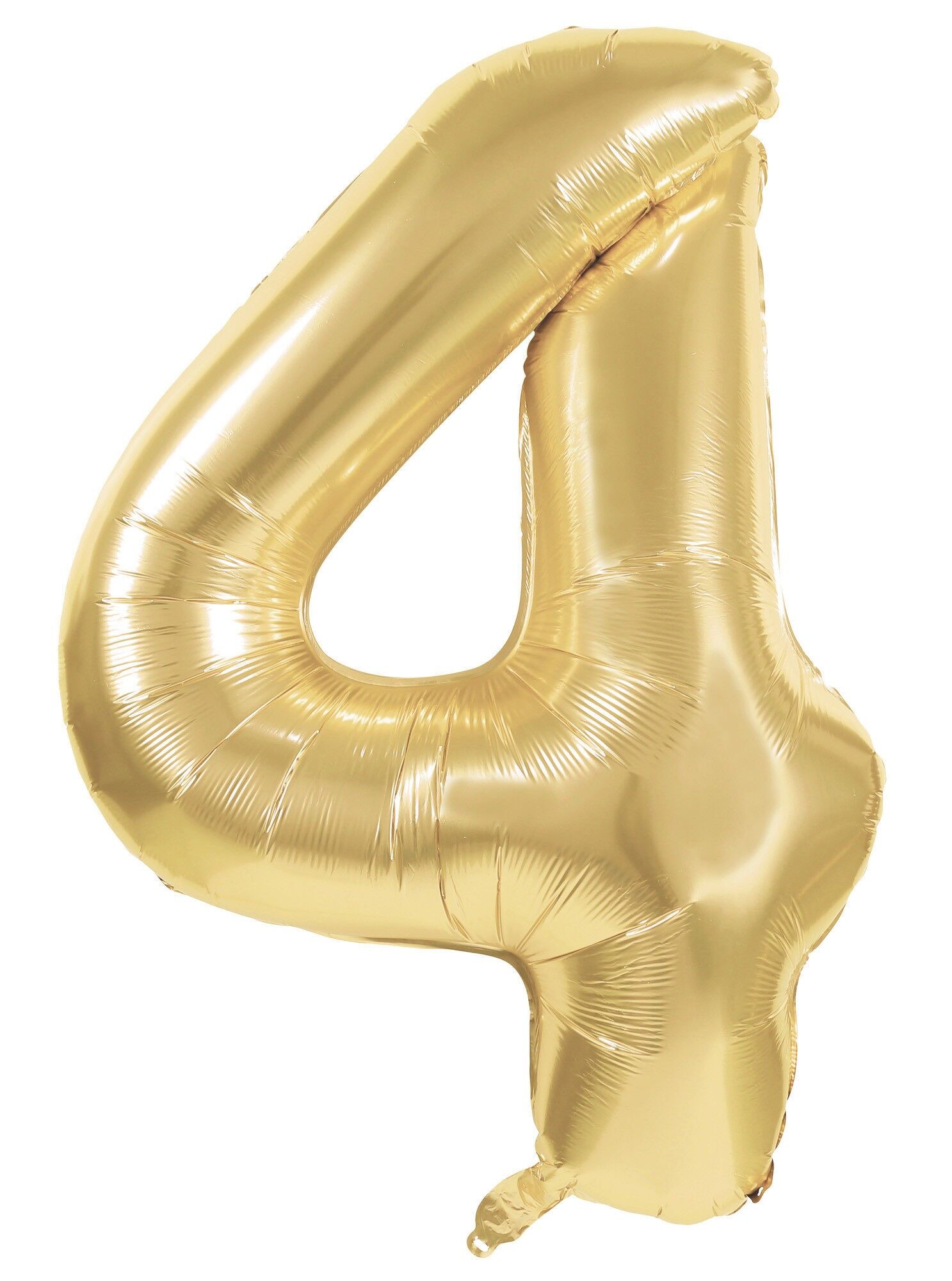 Mylar-Ballon Nummer 4 Gold 86 cm