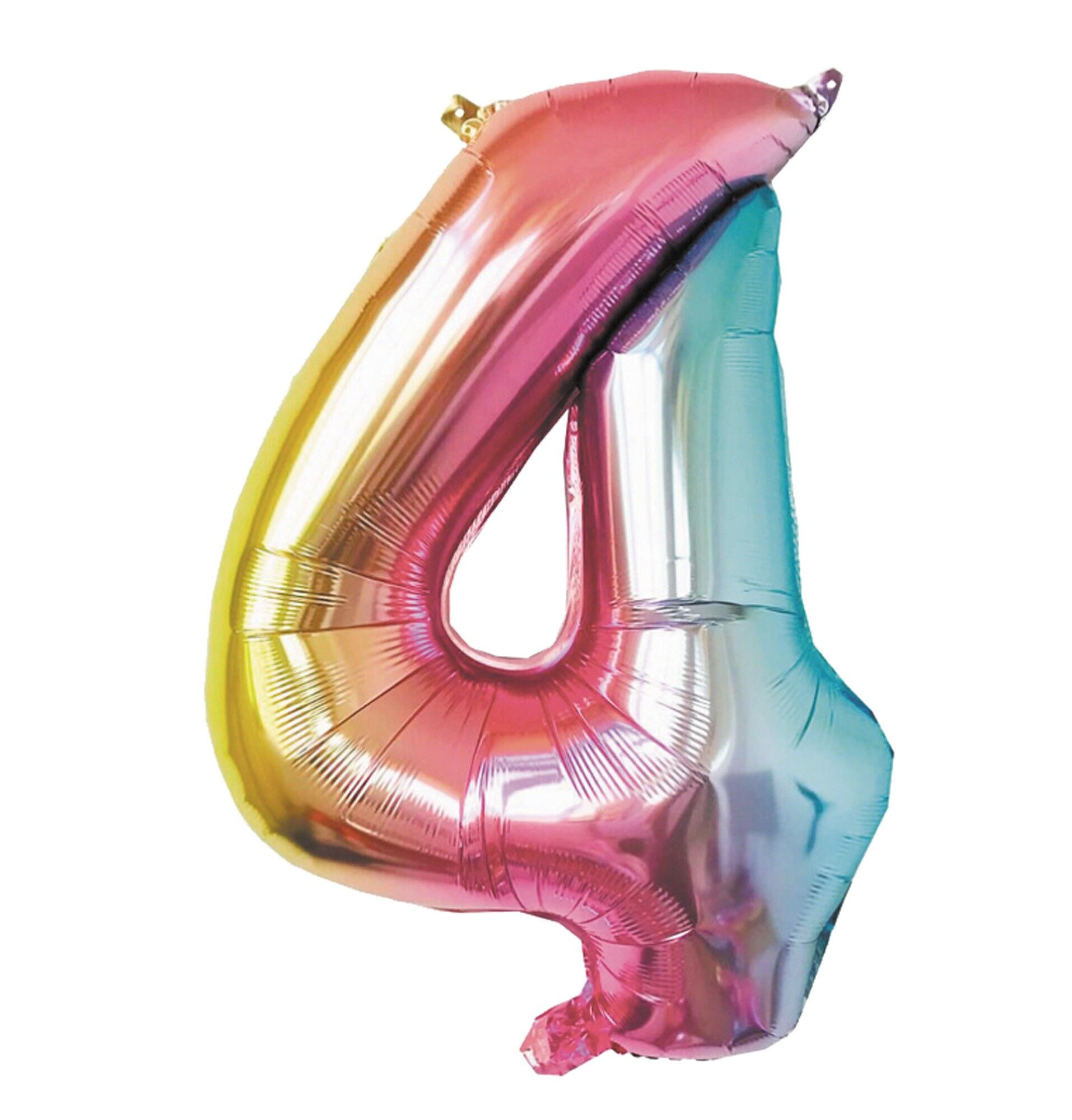Mylar-Ballon Nummer 4, Iris Pastell, 36 cm