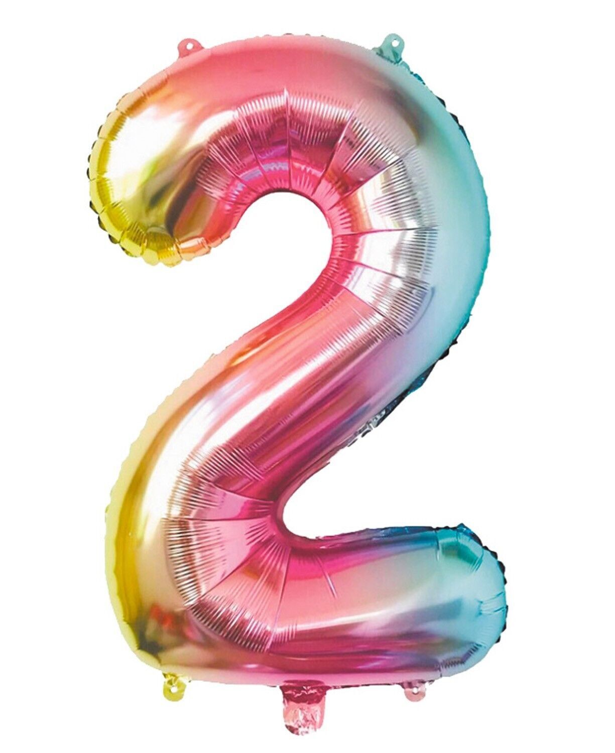 Mylar-Ballon Nummer 2, Iris Pastell, 86 cm