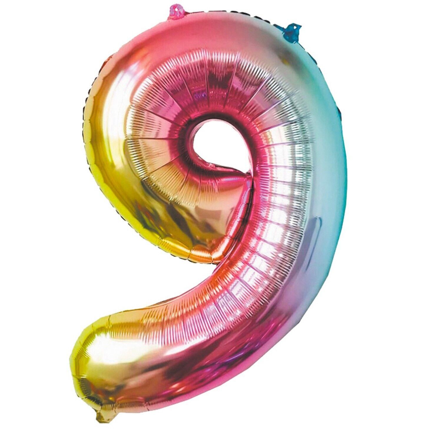 Mylar-Ballon Nummer 9, Iris Pastell, 86 cm
