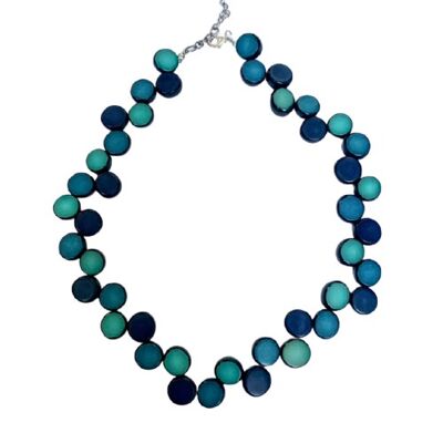 Collier Maii Twister Mer bleu 19038