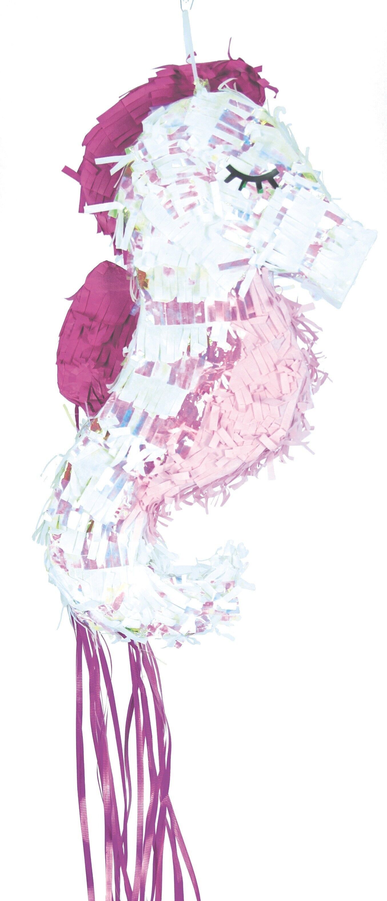 Pignatta a forma di cavalluccio marino iridescente